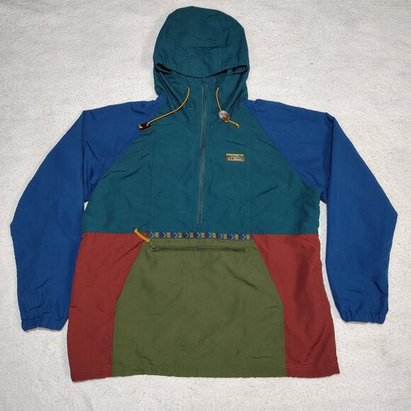 L.L. Bean Other - LL Bean Jacket Mens Size XL Mountain Classic Anorak Nylon Colorblock Aztec